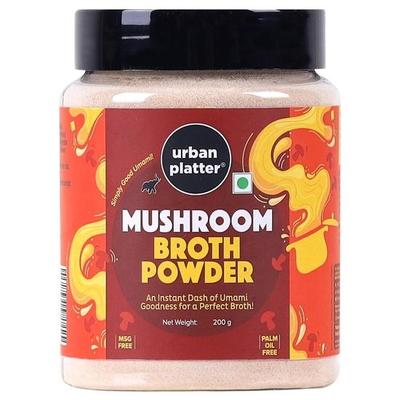 Urban Platter Pilzbrühe Pulver, 200g (Instant-Brühepulver | Eintöpfe und Suppen | Umami | Pflanzliche Bouillon)