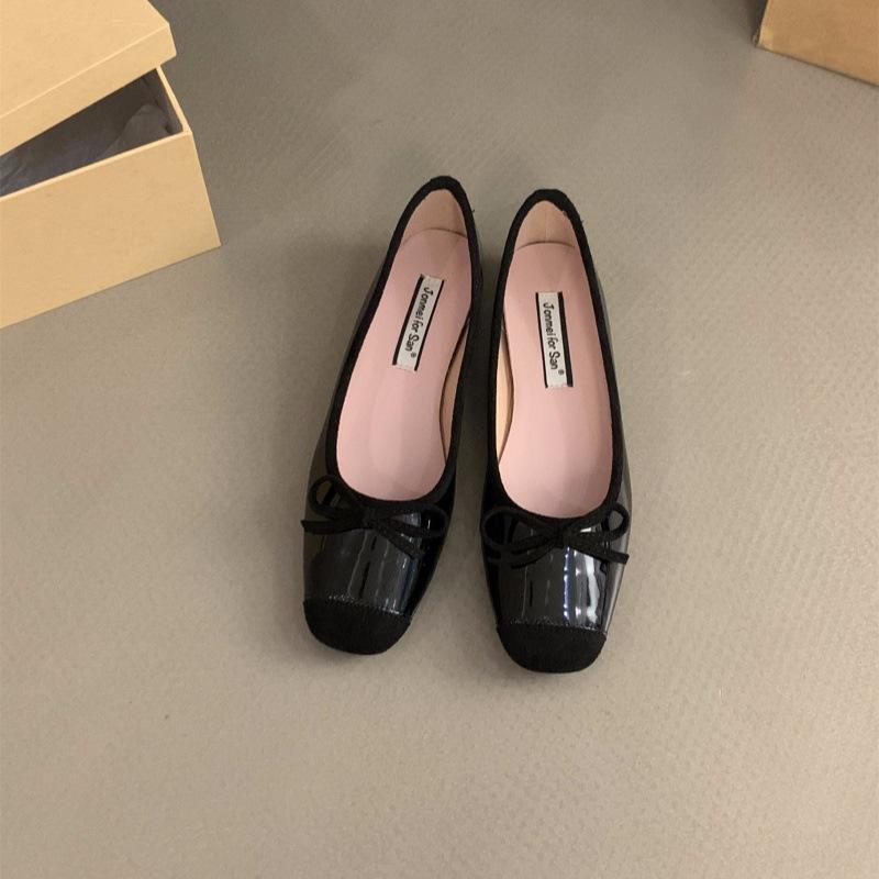 Inner Height Increase French Small Red Single Shoes Women's Shoes Spring and Autumn 2025 Summer Bow Ballet Gentle Evening Shoes