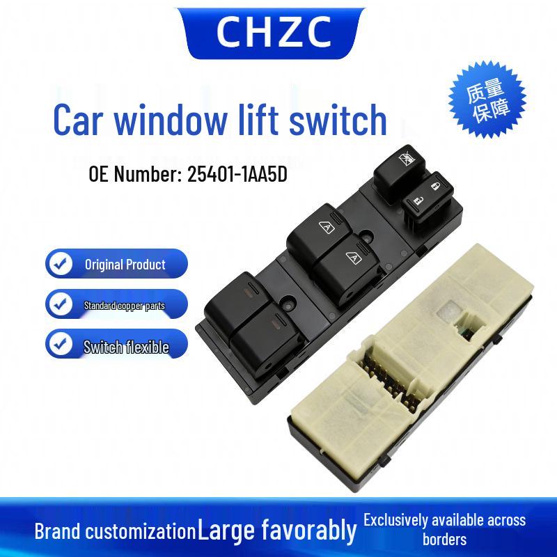 Nissan Power Window Main Control Switch 25401-1AA5D Electric