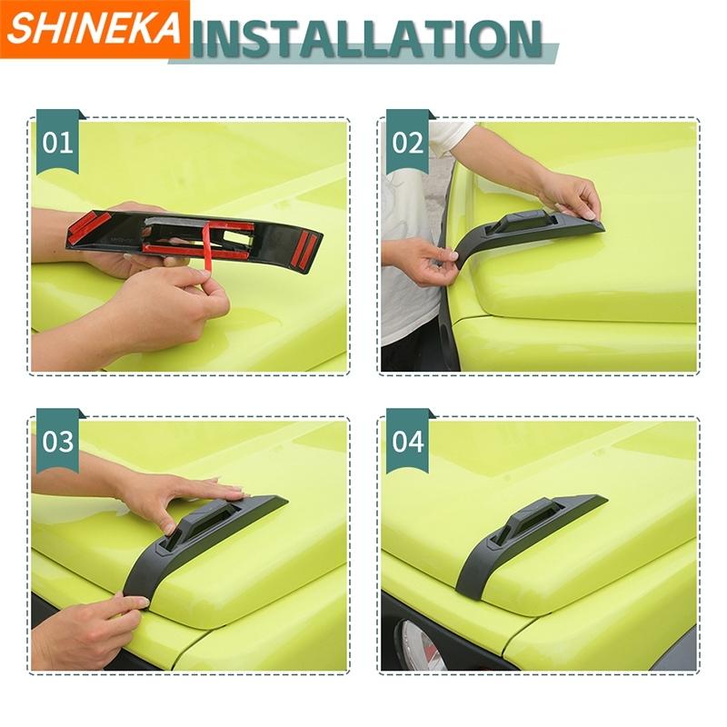 SHINEKA Car Engine Hood Decoration Cover for Suzuki Jimny 2019 2020 2021 2022 2023 2024 2025 Up Exterior Accessories