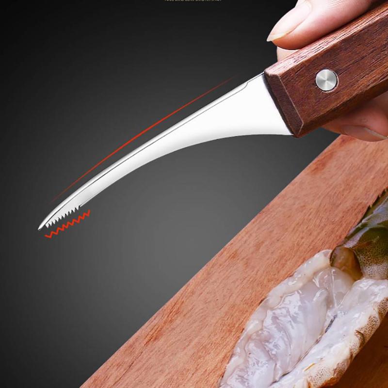 Seafood Kitchen Tool for Quick Shell Removal Stainless Steel Shrimp Peeler