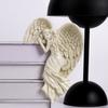 Resin Awakening Angel Wings Statue Charms Door Frame Ornament 3D Wall Hanging Angel Figurines Handicrafts Home Decor for Indoor