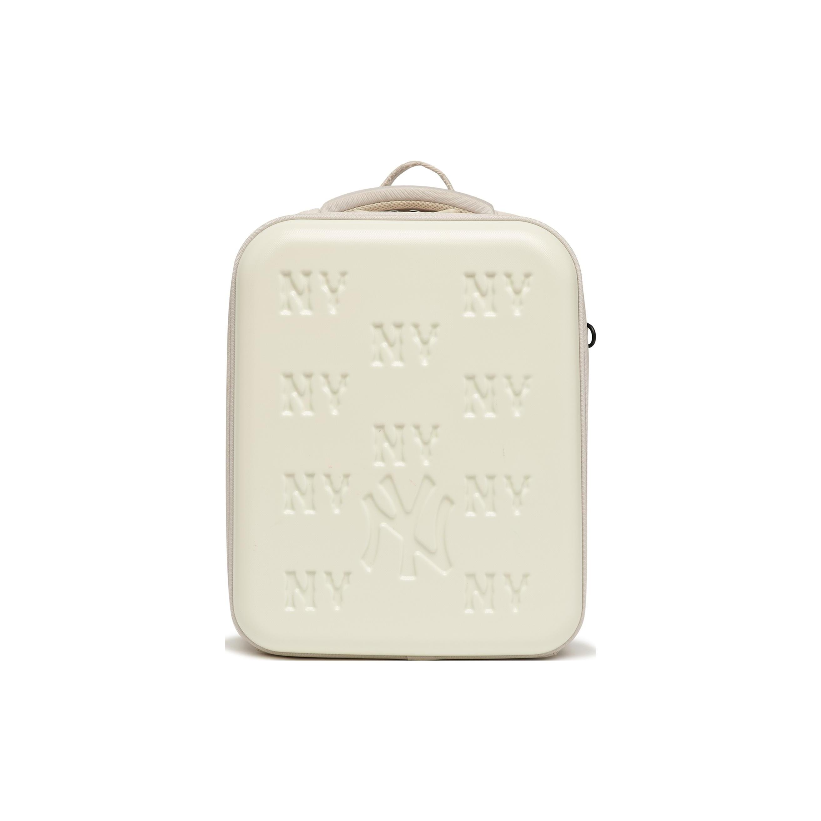 

Новый полиуретановый рюкзак MLB обычного размера женский кремовый 7ABKM013N-50BGL 27.9*10.9*38.1CM