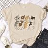 Cat Tops Women T Shirts Streetwear Summer Anime T Shirt Girl Y2k Japanese Clothes
