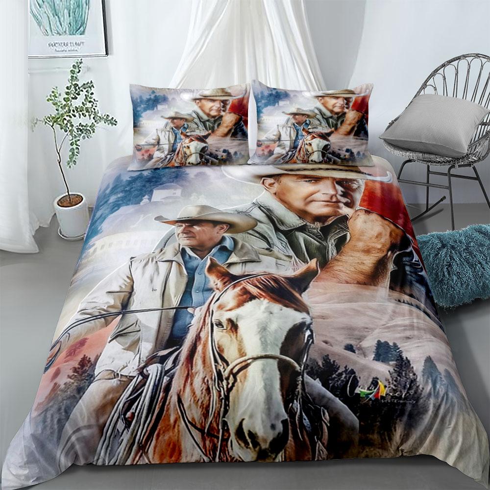

Comforter West Cowboy Eu Single Double King Us Twin Full Queen Size Bedclothes Comforter (quilt)-EU Single(135*200cm)3pcs