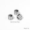 Wholesale 20pcs  2.5/3/4/5/6mm Stainless Steel Big Hole Loose Beads Spacer Beads for DIY Jewelry Making
