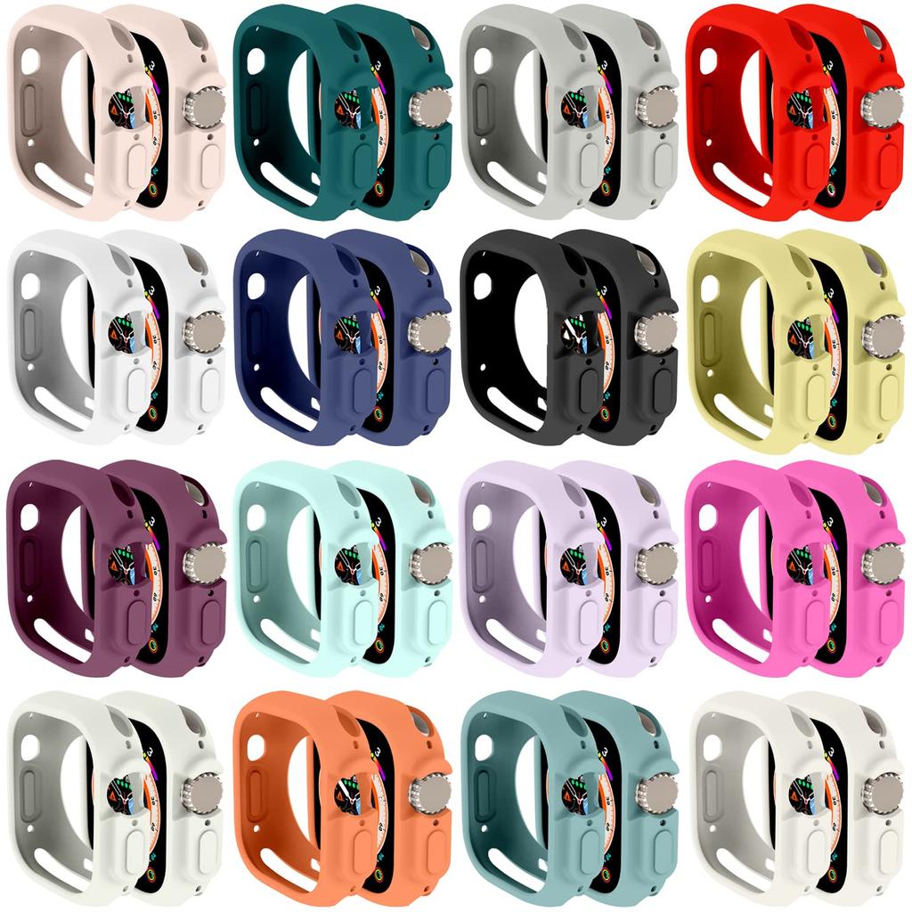 Cover for Apple Watch Ultra3 2 49mm Case All-Round Shockproof TPU Protective Silicone Bumper Scratch-Resistant iwatch ultra 3 49