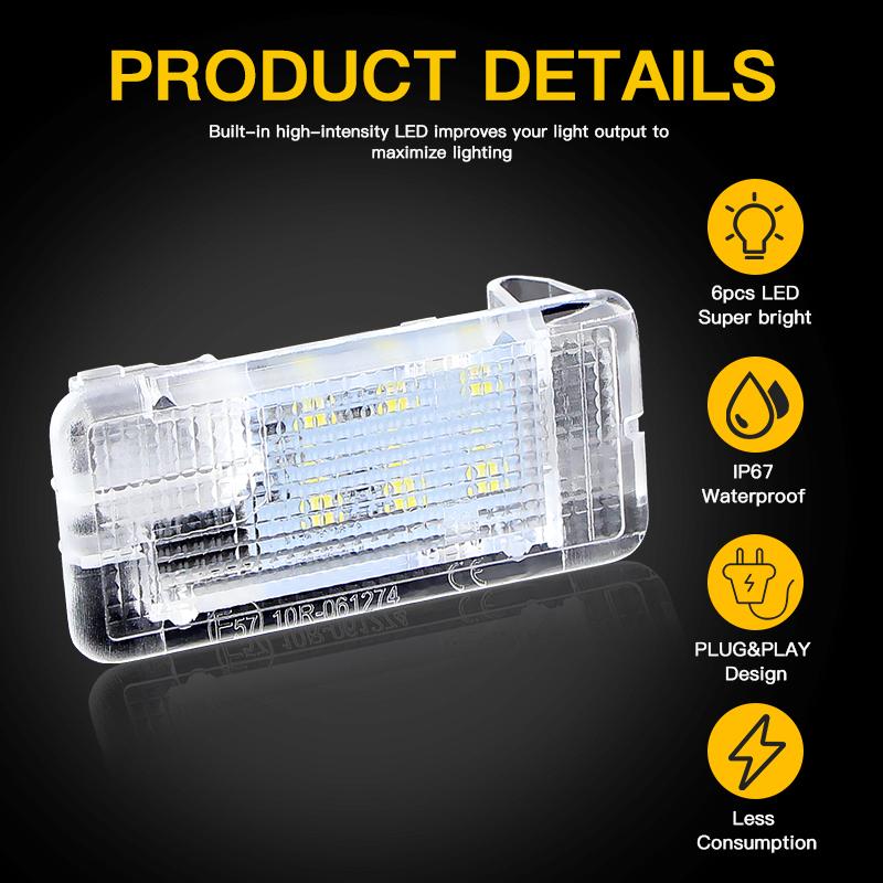 1pcs LED Trunk Light for Renault Arcana Clio Kangoo Koleos 2 Twingo Zoe Dacia Dokker Lodgy Sandero OEM 264759172R 264709249R