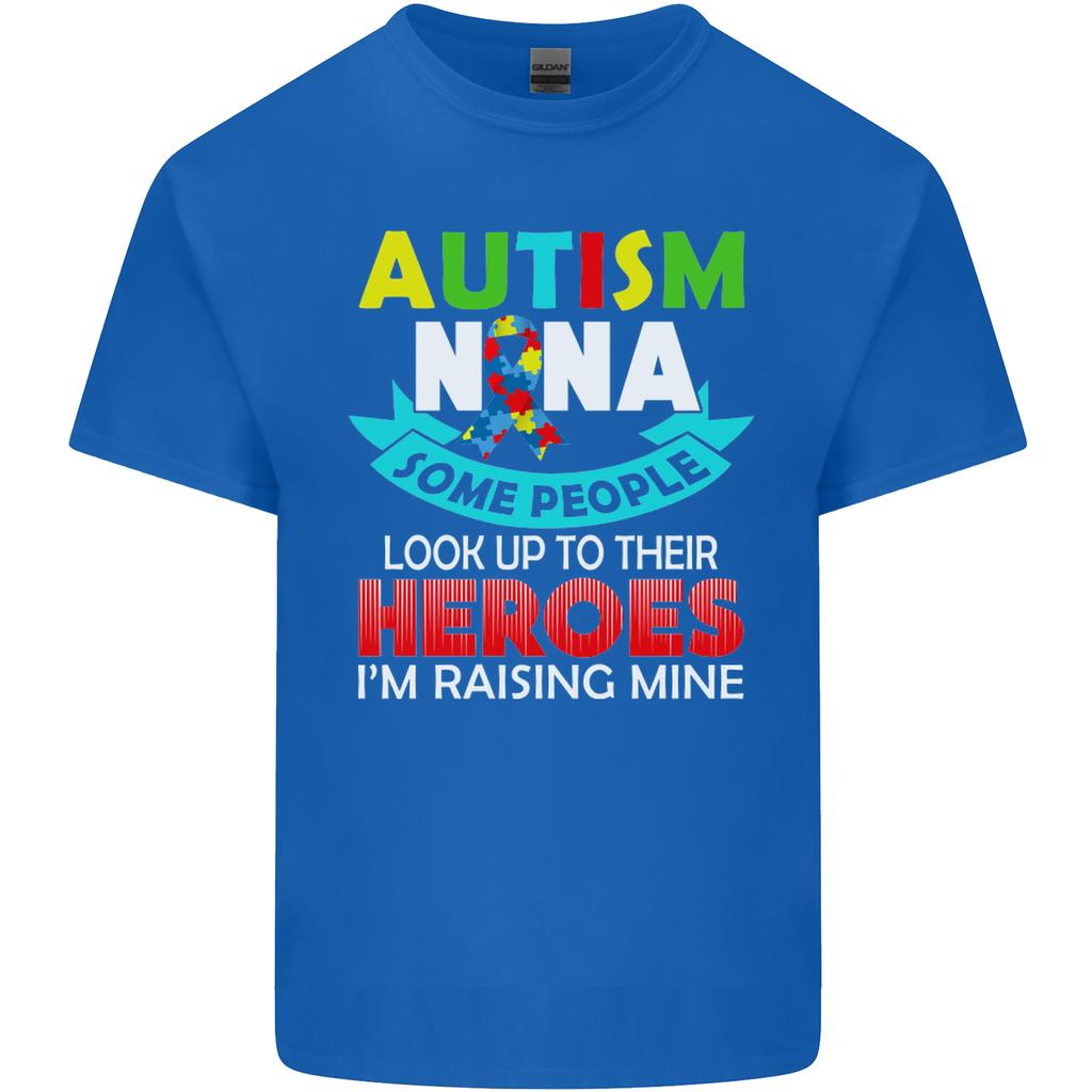 Autism Nana Grandparents Autistic ASD Unisexs Light Cotton TShirt