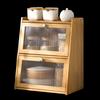 Modern Bamboo Countertop Storage Shelf