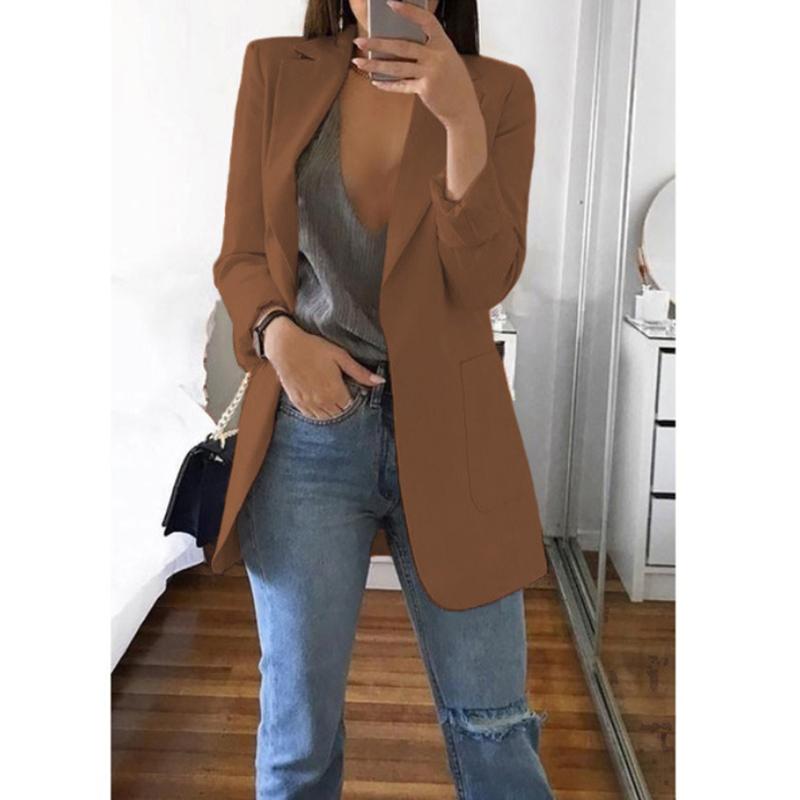 Blazers Coats for Women Elegant Casual Clothing Autumn Winter Shoulder Pads Business Suit Vintage Ladies Jackets Fashion