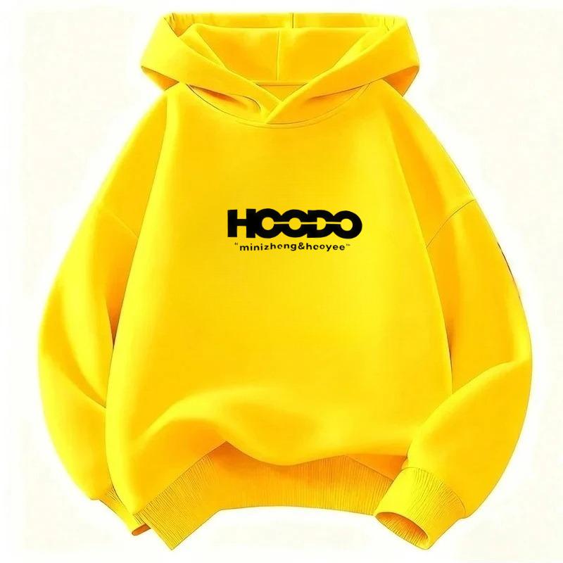 Sweat à capuche d'hiver/automne style coréen pour enfants. Vêtements d'extérieur confortables, respirants, de grande taille et chauds pour garçons et filles.