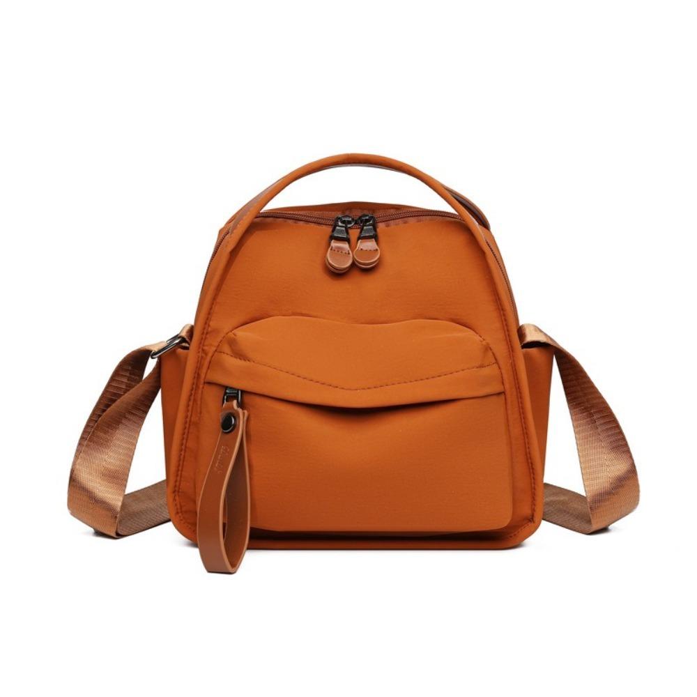 Waterproof Women Crossbody Bag Large Capacity Solid Color Single Shoulder Bag Hand-held Lightweight Commuting Bag Travel