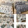 Snoopy Water Wash Cotton Bedding Set With Printed Floral Design For Student Dorms