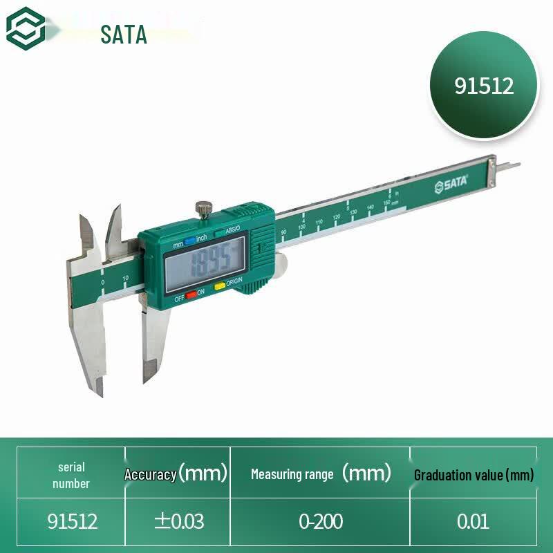 SATA Professional Stainless Steel Digital Caliper
