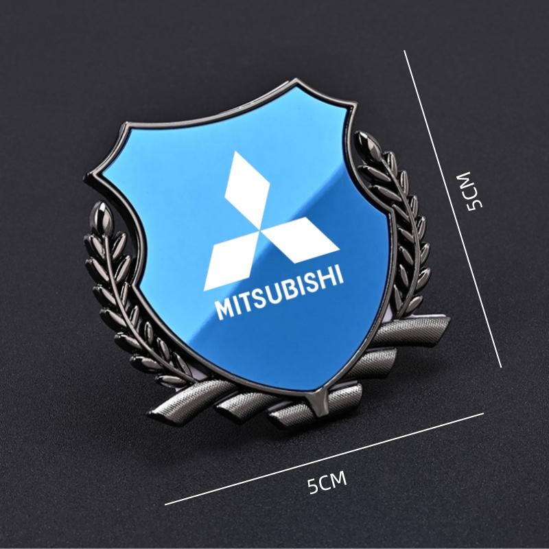 Metal Car Trunk Window Side Emblem Badge Decal Sticker For Mitsubishi Lancer Outlander Ralliart Eclipse L2 Asx Pajero