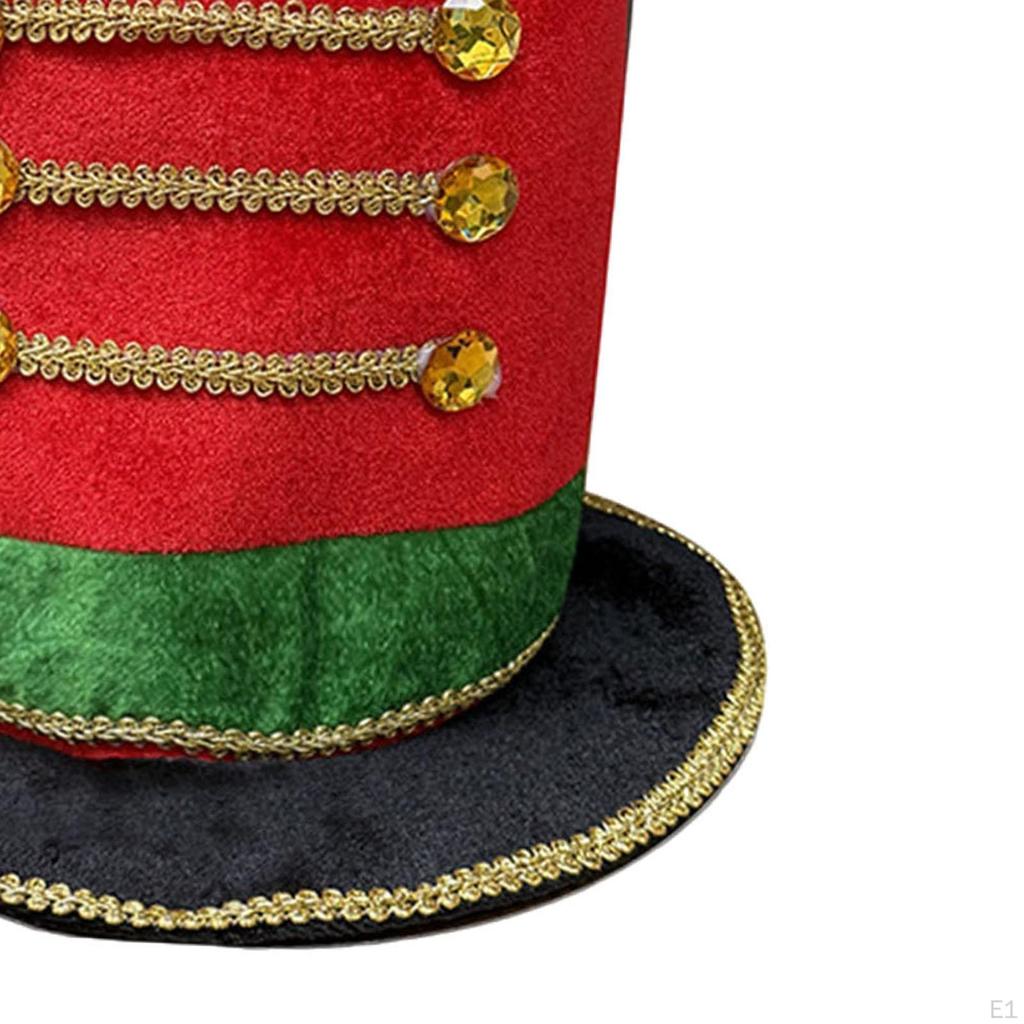 Adult Ringmaster Hat with Ornate Gold Trim for Family Gatherings