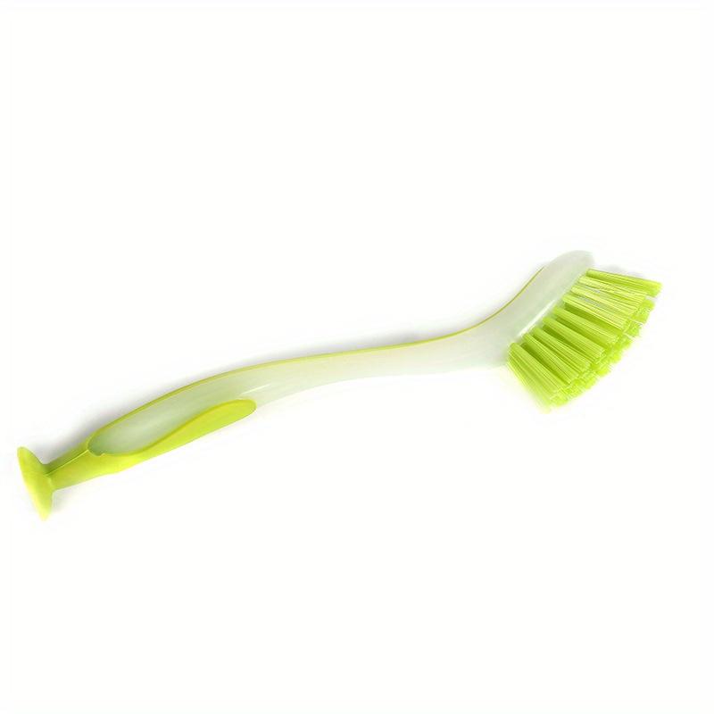 Pot Cleaning Brush Vertical Multifunction Kitchen Suction Cup Type Sink Cleaning Scrub Brush Long Handle