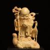 Wooden Buddha one of the Seven Lucky Brings Good Fortune and Fortune Wooden Buddha Statue high x 8cm Carved Buddha Wood Buddha Statue Statue,