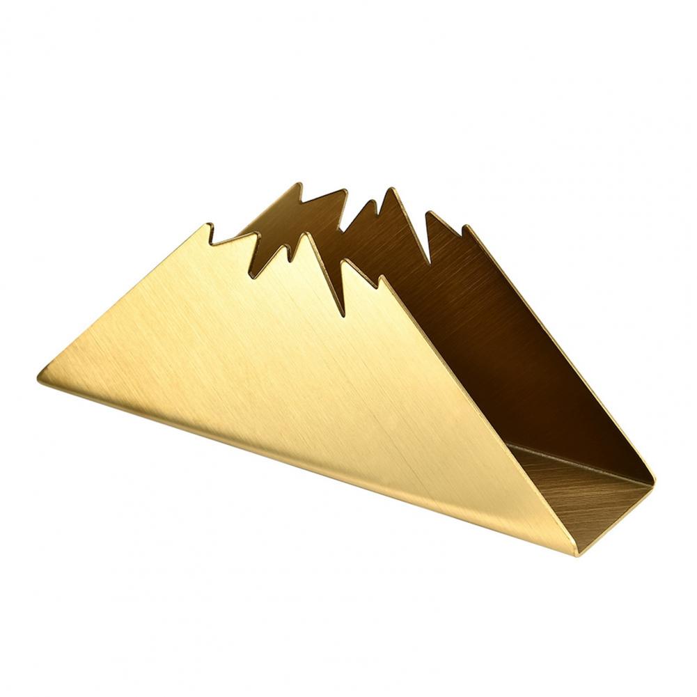 Napkin Holder Stainless Steel Dining Table Paper Napkin Storage Stand Western Restaurant Vertical Tissue Holder Home Supplies