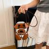 Creatieve Leuke Hondenvorm Enkele Schoudertas Hard PU Leer College Stijl Crossbody Handtas met Telefoonvak en Rits