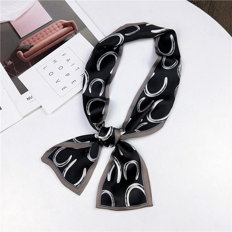 Pingjiao stil nou, primăvară și toamnă, decorațiuni profesionale, eșarfă mică de mătase, versatilă, eșarfă pentru femei, curea îngustă de păr lung, curea pentru geantă de cravată