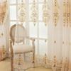 1 Pannello Tende Trasparenti Ricamate di Lusso in Stile Europeo, Colore Beige, per Soggiorno, Balcone, Camera da Letto e Villa, con Design Traforato