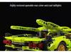 Green Bull 1:14 Remote Control Sports Car - Lego-Compatible Racing Model Building Set