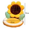 Cute Sunflower Cushion Cartoon Beautiful and Comfortable Semi Closed Backrest Lumbar Support Student Home Office Room Tatami Mat