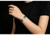 Ceramic Magnetic Men's Bracelet with Double Crescent Design - Multi-Color Electroplated Style