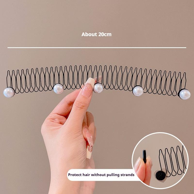 Hairpin Head Ornaments Broken Hair Comb Insert Hairpin Female Back of The Head Hair Fixed Hair Broken Hair Tidying Hairpin