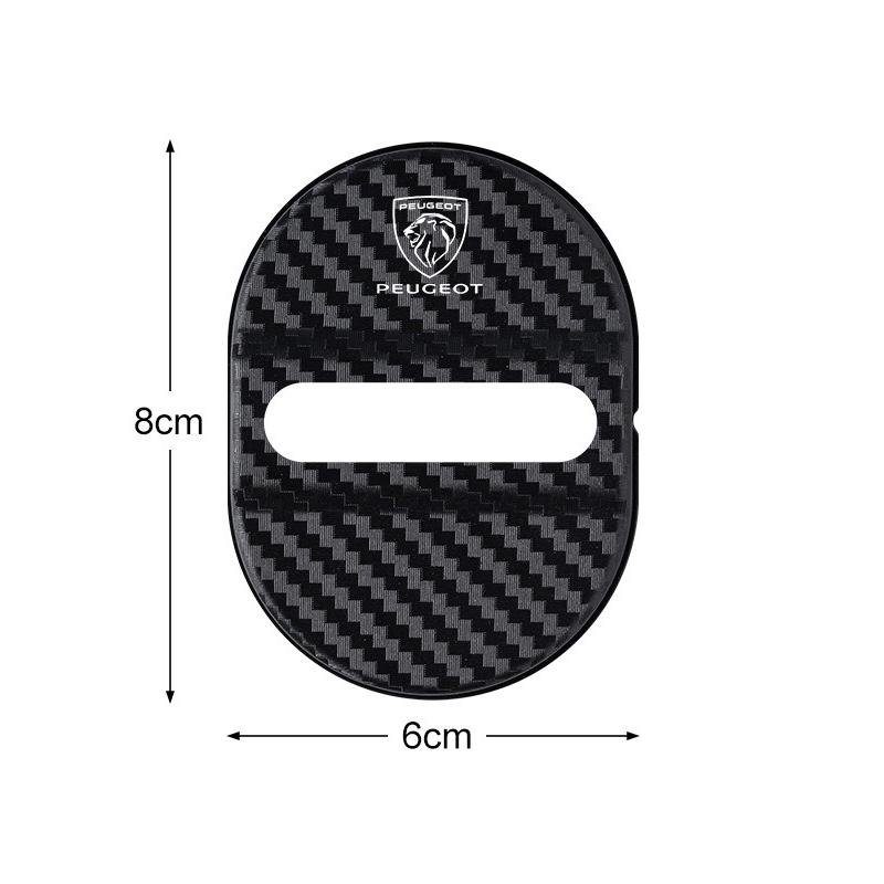 4pcs Car Door Lock Protective Cover Cushion Rust Sleeve For Peugeot 207 3008 206 208 308 307 407 508 2008 5008 107 106 Stickers