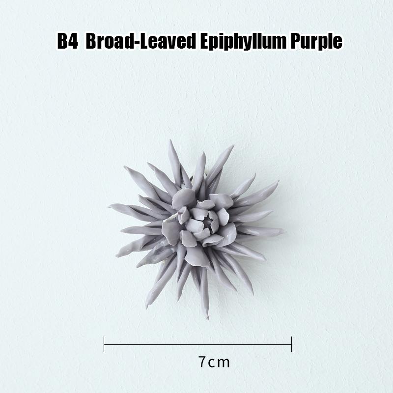 Creative Ceramic Flower Wall Decoration Ceramic Lily Flower Wall Hanging Crafts Home Livingroom TV Background Decor Ornaments