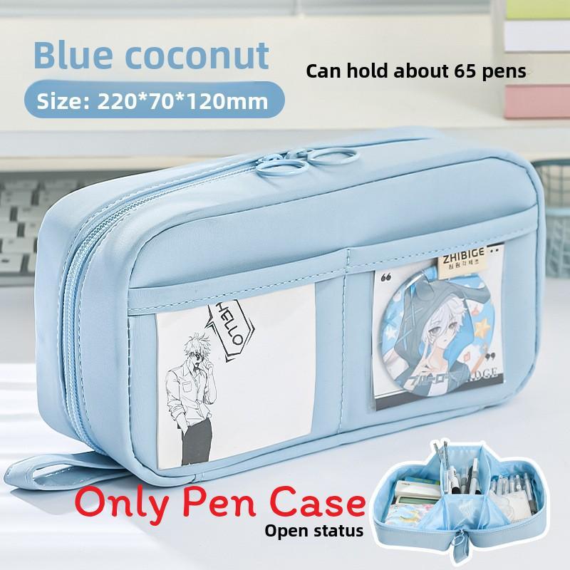 Canvas Pencil Case Large Capacity Durable School Supplies For Students