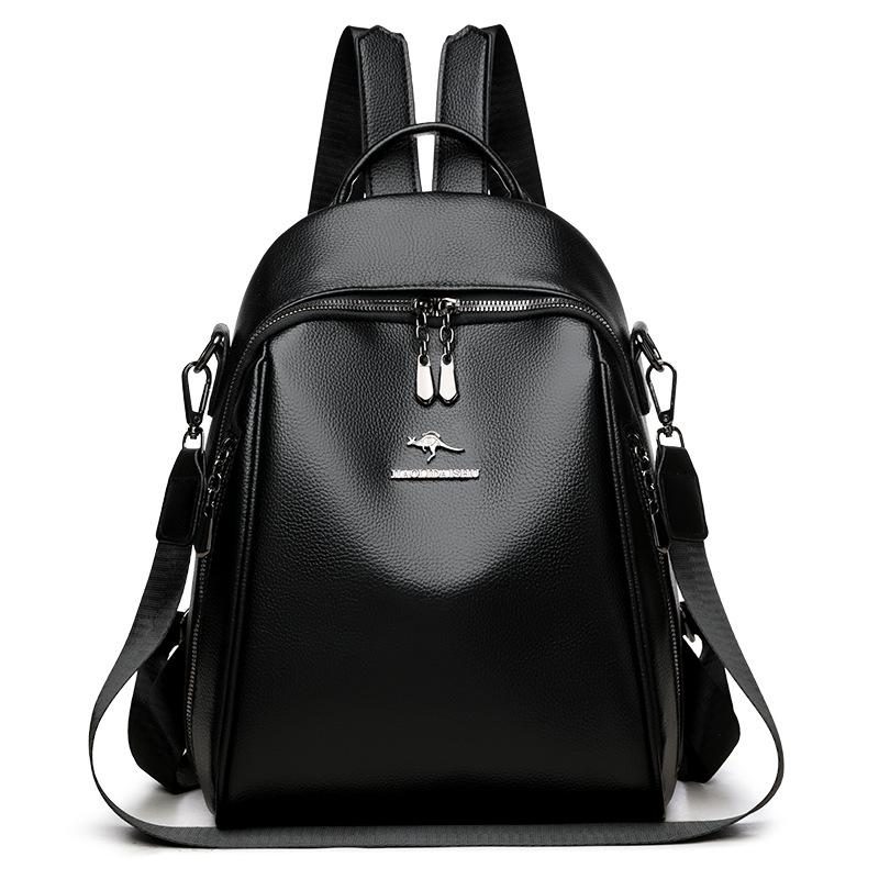 Women's Backpack PU Large Capacity Backpack Commuter Multi-function Shoulder Bag