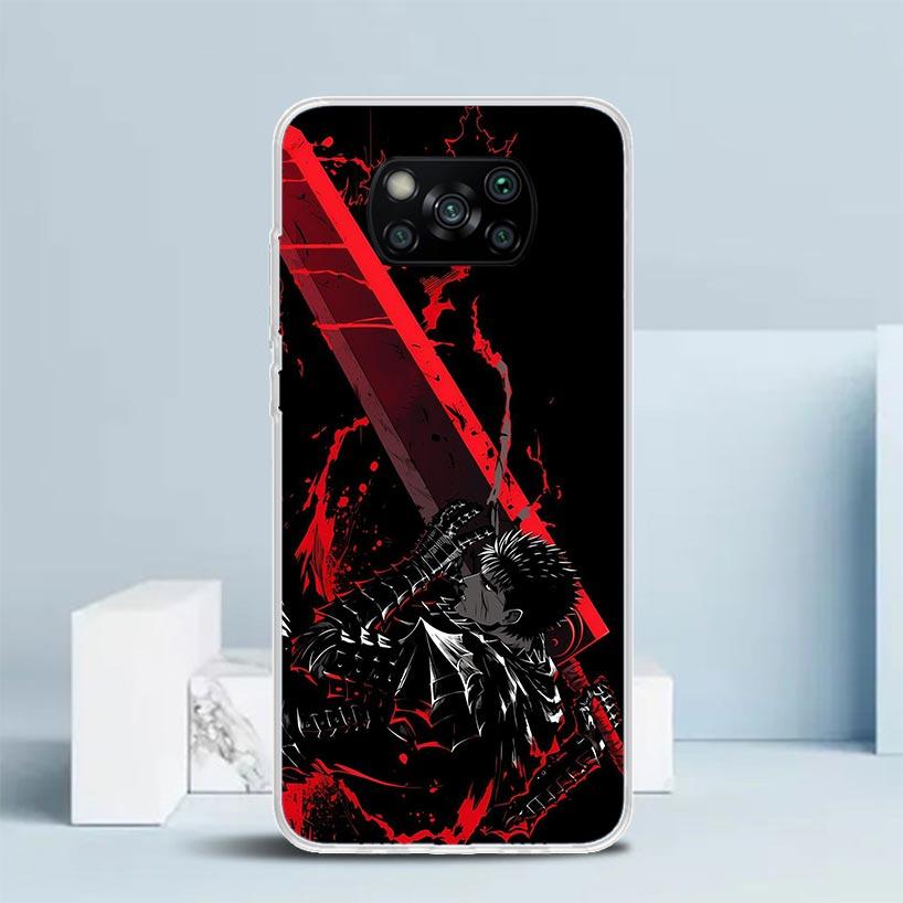 G-Guts B-Berserks Anime Soft Cover for Xiaomi Poco F7 Ultra X7 X6 X5 Pro M7 Phone Case Redmi 15 15C 13 13C 12 12C 10 10C Print S