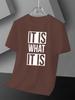 Men's Graphic Tee - Casual Crew Neck, Short Sleeve T-Shirt with Stretch Fabric, Machine Washable -Leisure Style