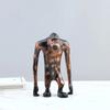 European Abstract Resin Long-armed Gorilla Animal Sculpture Ornament for Living Room Bedroom Fun Animal Gorilla Craft Home Decor