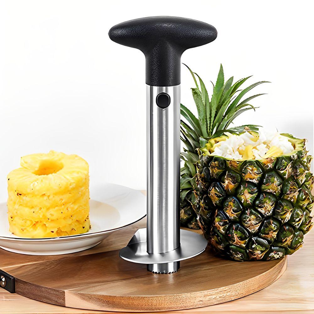 1pc Pineapple Corer and Slicer Tool Heavy‑Duty Stainless Steel Fruit Peeler Cutter for Quick Ring Slices YMY7