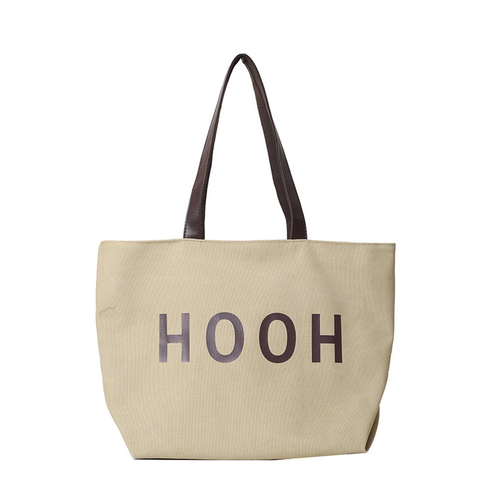 

Холщовая сумка-тоут, модная сумка через плечо, большая вместительная сумка для покупок, универсальная сумка для женщин и девочек, школьная сумка для книг бежевый