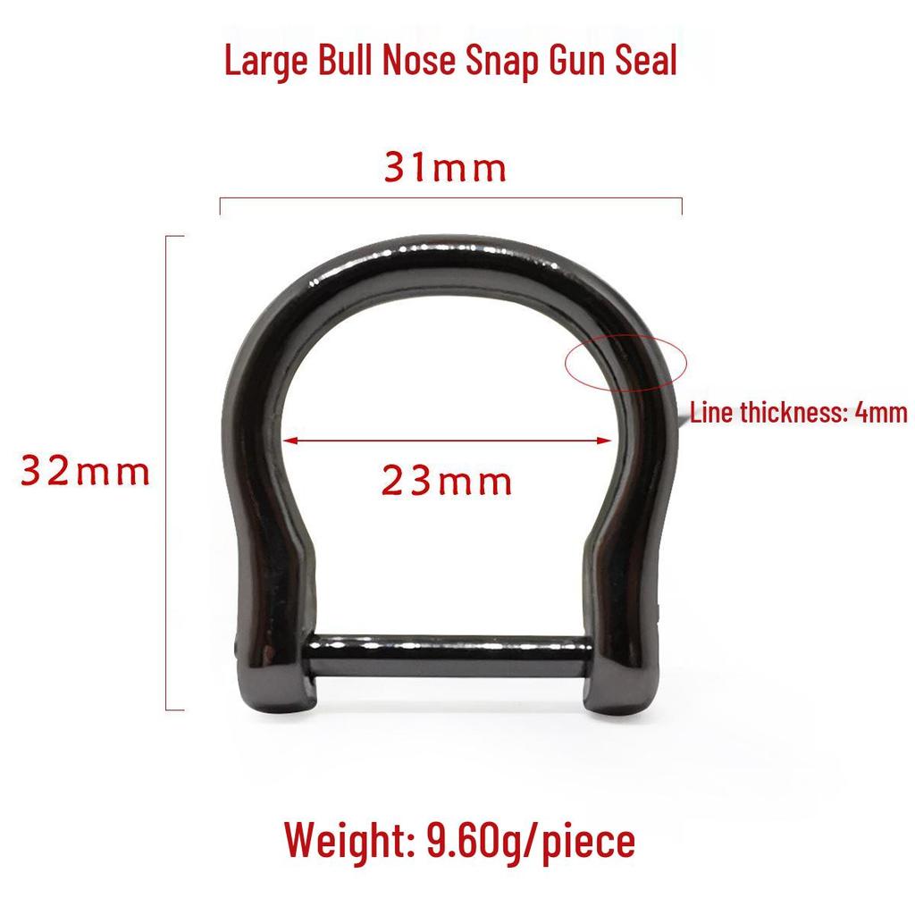 Boucle amovible en D en forme de U pour sacs pour femmes - Accessoire de quincaillerie DIY