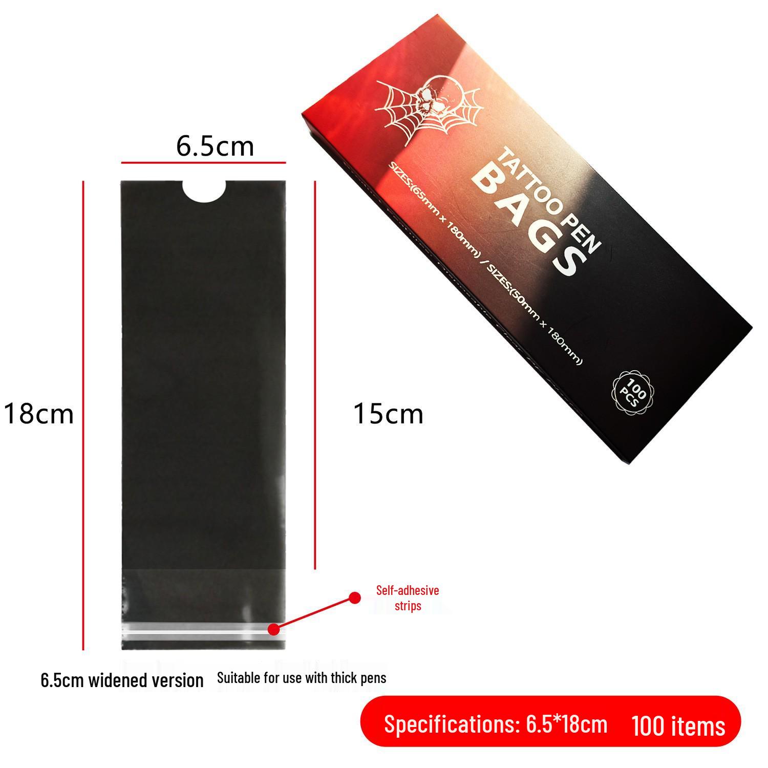 

Расширенная пыленепроницаемая защитная сумка для тату-ручек с самоклеящимися элементами для толстых и тонких ручек