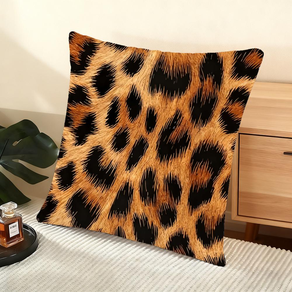 Animals T-Texture Bzt Cushion Cover Soft Short Plush Pillow Cover Smooth Cozy Texture Aesthetic Cushion Case Home Decor