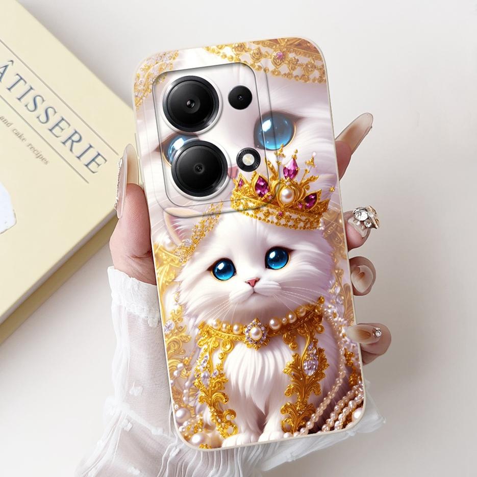 For Xiaomi Redmi Note 13 4G Case Note13 Pro Cute Fashion Candy Painted Cover Soft TPU Phone Case For Redmi Note 13 Pro Plus Bags