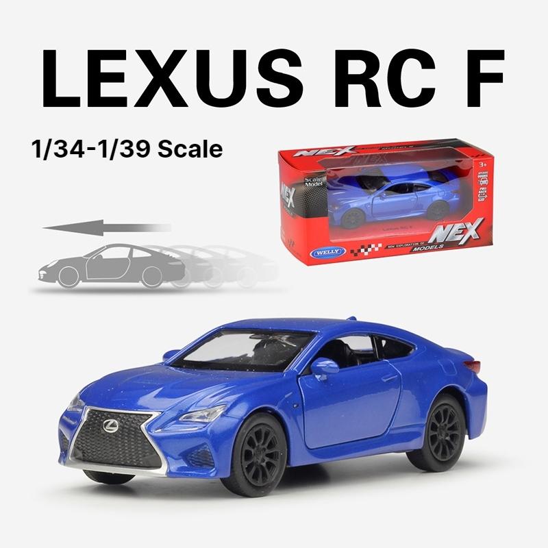 1/38 Lexus RC F Sport Coupe Žaislinis Automobilio Modelis WELLY 1/36 Metalinis Lietas Transporto priemonės Miniatiūra Traukiamas Atgal Kolekcija Dovana Berniukui Vaikams