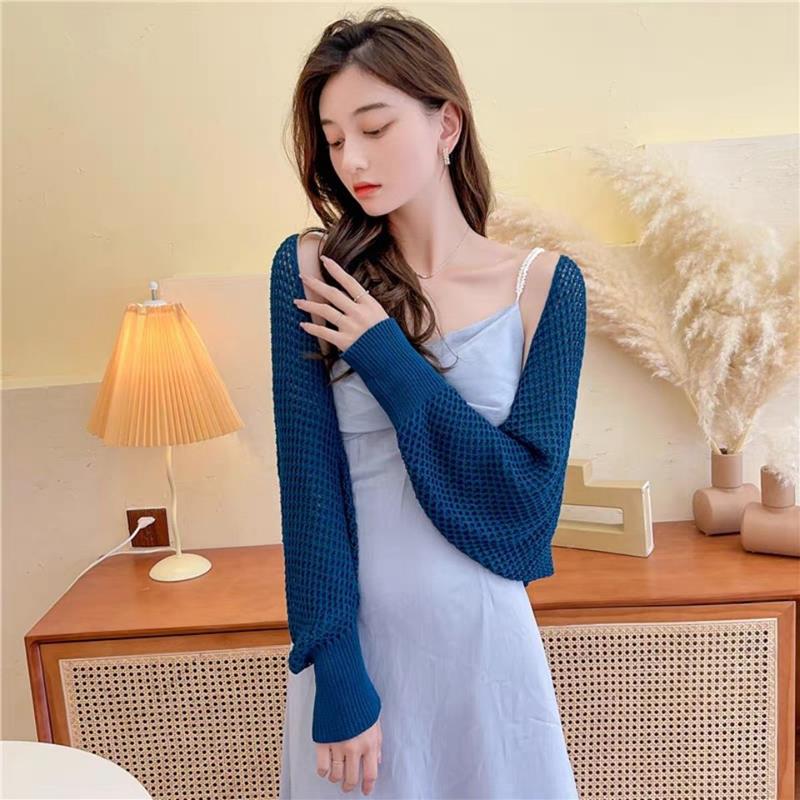 Women's Mesh Ice Silk Cardigan: Sun Protection Neck Guard & Shawl