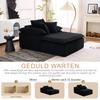 A 46cm high reclining sofa, with a frameless design. A more comfortable reading sofa, equipped with wide armrests, no need for installation.