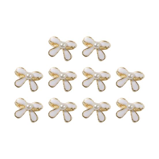 

10шт украшения для ногтей в форме искусственного жемчуга дизайн яркий цвет удивительный визуальный эффект 3D B