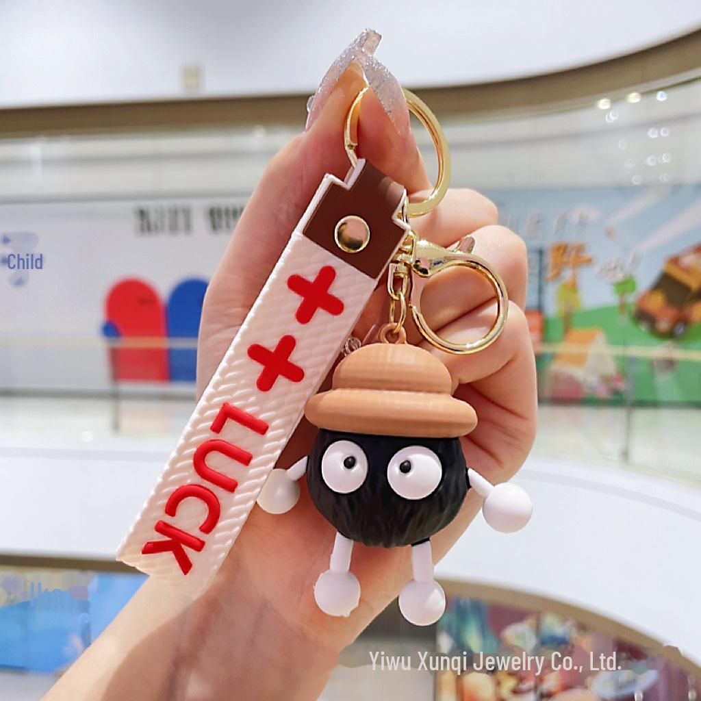 

Креативний мультяшний брелок для ляльок: Милий кулон із вугільними брикетами для шкільних ранців і ключів від машини