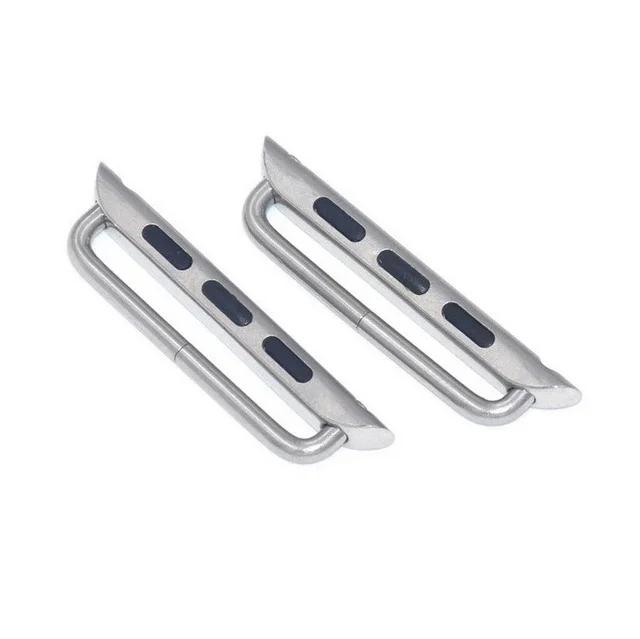 2 Stück Connector Adapter für Apple Watch 44mm 40mm 42 45mm 41mm 38 Anschlüsse Zubehör für Iwatch 6 5 7 8 9 Se Edelstahl